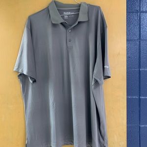 Never Been Worn- 3XL Reebok Grey Striped Golf Polo